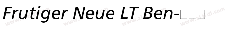 Frutiger Neue LT Ben字体转换